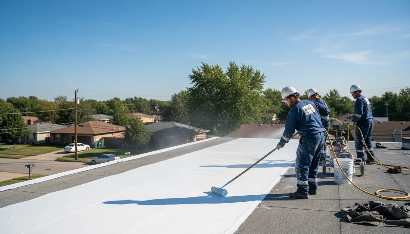 Commercial roof coating in Upper Darby, PA near me